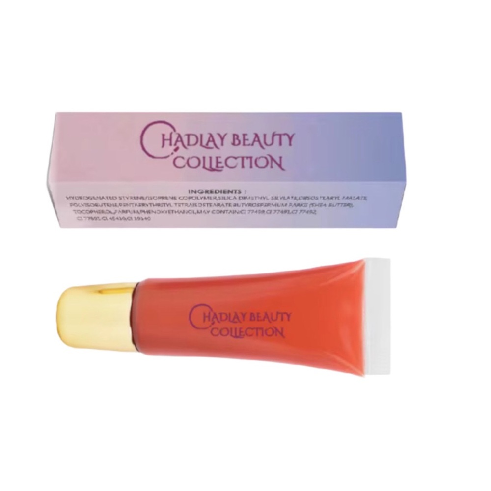 Vibrant Orange Lip Gloss for a Bold Makeup Look